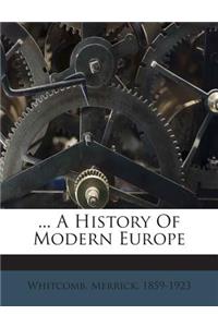 ... a History of Modern Europe