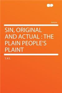 Sin, Original and Actual