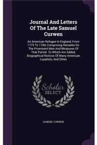 Journal and Letters of the Late Samuel Curwen