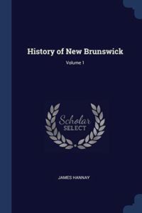 HISTORY OF NEW BRUNSWICK; VOLUME 1