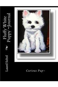 Fluffy White Puppy Journal