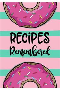 Recipes Remembered