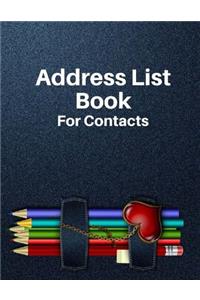 Address List Book For Contacts