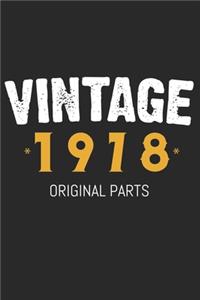 Vintage 1978 Original Parts Gift Notebook