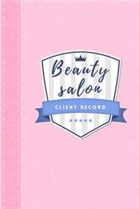 Beauty salon client record