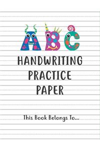 Kindergarten writing paper with lines Writing Paper for kids