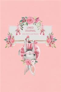 Ballet Bunny Lined Journal