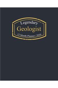 Legendary Geologist, 12 Month Planner 2020