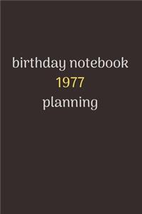 notebook birthday gift 1977