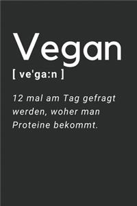 Lustiges Veganer Notizbuch