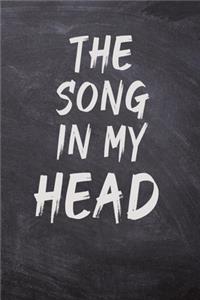 The Song in My Head Notebook on black background