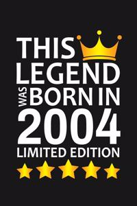 This Legend Was Born In 2004 Limited Edition