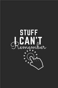 Stuff I Can't Remember Password Logbook
