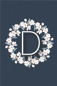 Initial Letter D Bullet Journal