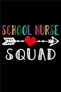 school nurse squad: teacher back to school Journal/ Notebook Blank Lined Ruled 6x9 120 Pages