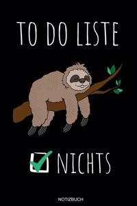 To Do Liste Nichts