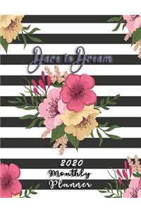 2020 Monthly Planner Dare To Dream