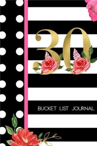 30 Bucket List Journal