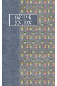 Card Game Score Book