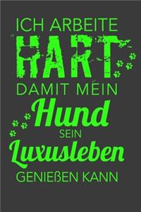 Ich arbeite hart, damit mein Hund sein Luxusleben genießen kann