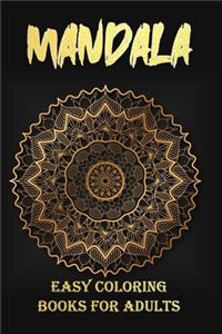 Mandala Easy Coloring Books For Adults