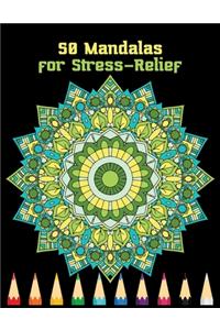 50 mandalas for stress-relief