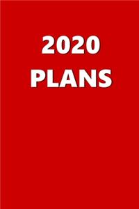 2020 Weekly Planner 2020 Plans Red Color 134 Pages