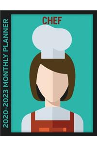 Chef 2020 - 2023 Monthly Planner