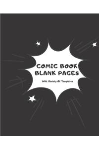 Comic Book Blank Pages With Variety Of Templates