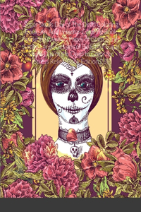 Sugar Skulls Day of The Dead Coloring Book