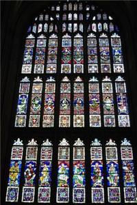 Beautiful Stained Glass Window Panels at Canterbury Cathedral Journal