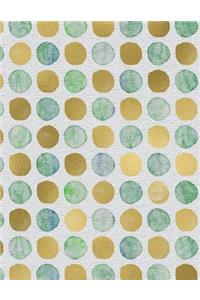 Sea Glass Dots Notebook - 4x4 Graph Paper