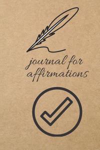 Journal for Affirmations