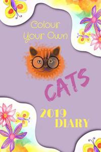 Colour Your Own Cats 2019 Diary