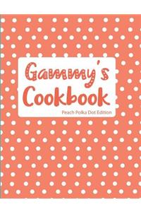 Gammy's Cookbook Peach Polka Dot Edition