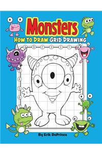 Monsters How To Draw Grid Drawing