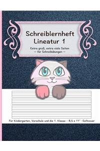 Schreiblernheft Lineatur 1