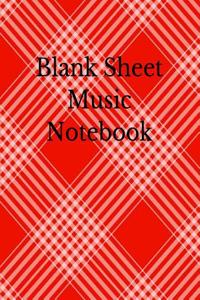 Blank Sheet Music Notebook