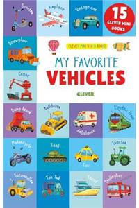 My Favorite Vehicles: 15 Mini Board Books Set