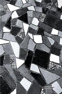 Journal Pages - Black Mosaic(Unruled)