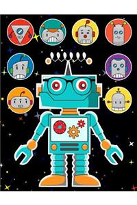 Robots Sticker Album 2 for Boys