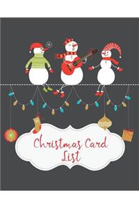 Christmas Card List