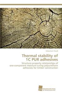 Thermal stability of 1C PUR adhesives