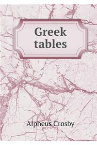 Greek Tables