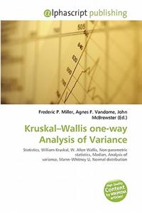 Kruskal-Wallis One-Way Analysis of Variance