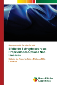 Efeito de Solvente sobre as Propriedades Ópticas Não-Lineares