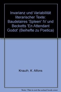 Invarianz und Variabilitat literarischer Texte