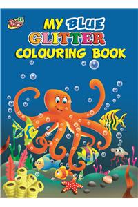 My Blue Glitter Colouring Book