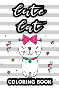 Cute Cat Coloring Book