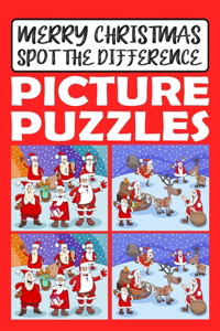 Merry Christmas Spot Differences Picture Puzzles